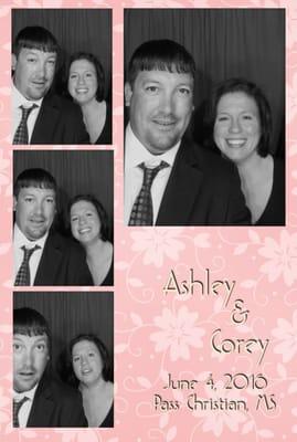 Ashley & Corey's wedding, Biloxi, MS with Snaparazzi Photo Booth