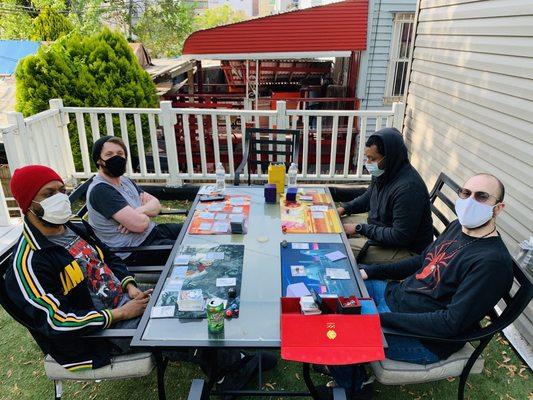 We got outside space too, come join us for a game!