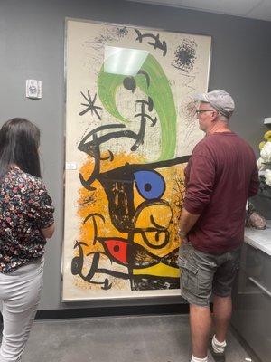 Such a cool Miro lithograph - Tuesday's  auction -$30,000 - $50,000