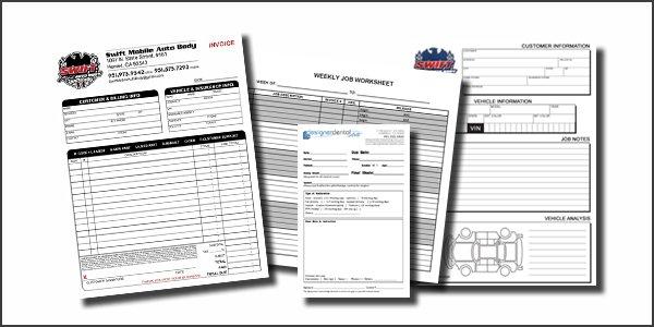 Business Form Design and Printing...Multi-Page "carbon copy" type forms available.