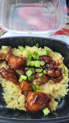 Orange chicken bowl