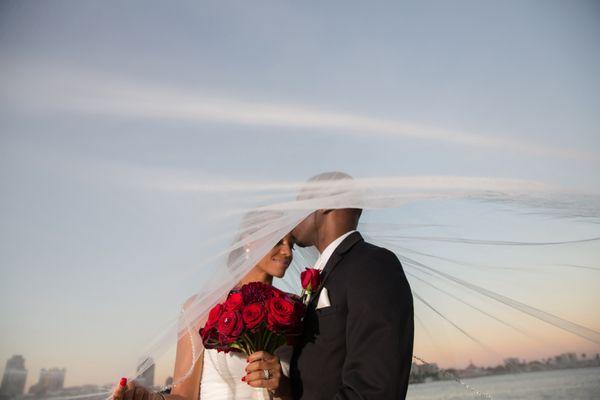 dramatic light with a stunning couple