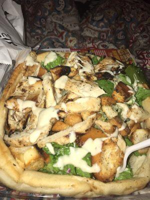 Chicken Caesar salad