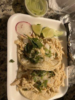 Tacos de pollo