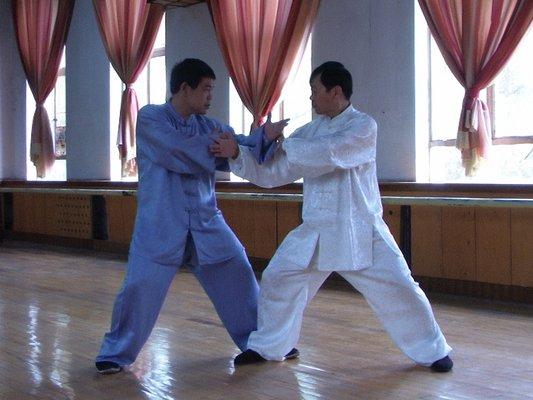 Tai Chi Push-hands, Master Matt Zhang and Master Shen