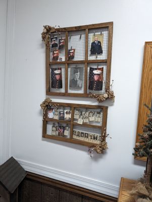 Veteran display in restaurant