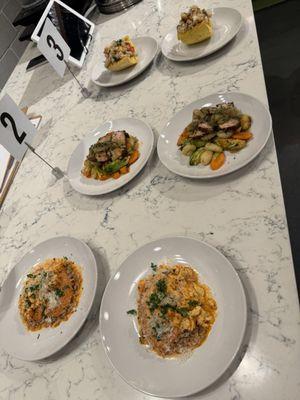 The Chopped Challenge tasting plates!