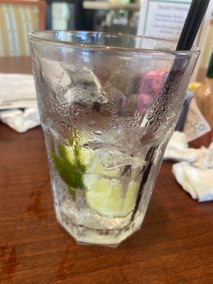 Vodka water lime