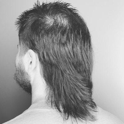 Mullets are back, and we do quite a few these days. I guess the 80's are back!