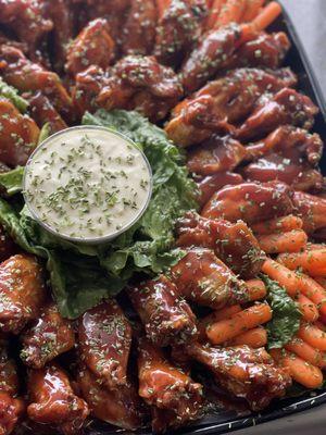 BBQ Wing platter