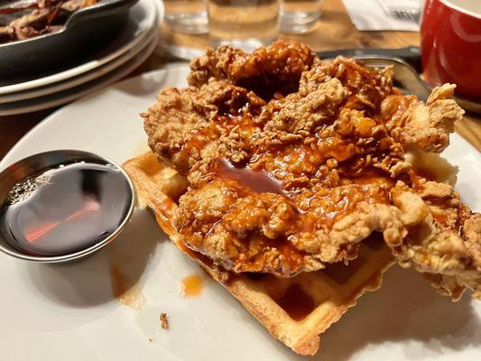 Chicken and waffles