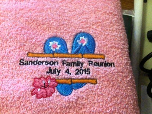 Beach Towels for a Family Reunion