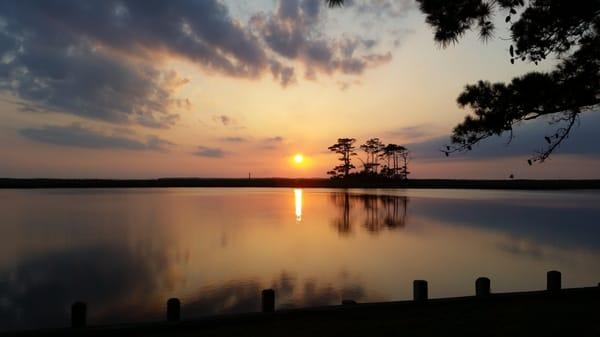 A Classic Sunset on any evening on the #OuterBanks