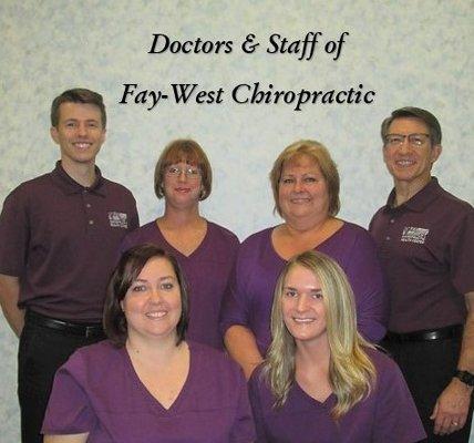 The friendly doctors and staff at Fay-West Chiropractic Health Center!