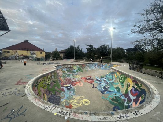 View from vert side of bowl