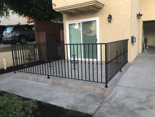 San Clemente beach home rental Patio railings