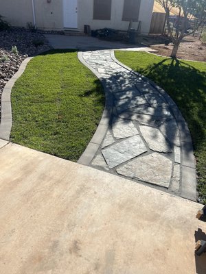 Stone and landscaping