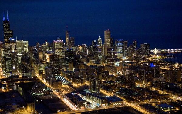 photo taken while flying with Rotor Zen Helicopters from Midway airport in Chicago