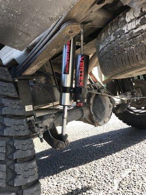 Lift kits with upgraded shocks