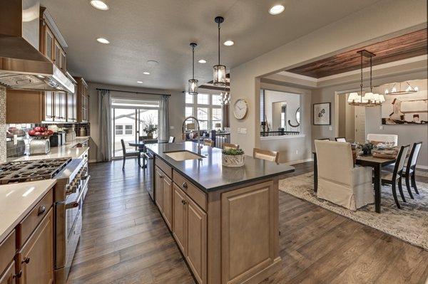 Cordera model home kitchen