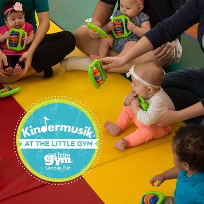 Children can sing, dance and learn through Kimdermusik's music and movement classes at The Little Gym.