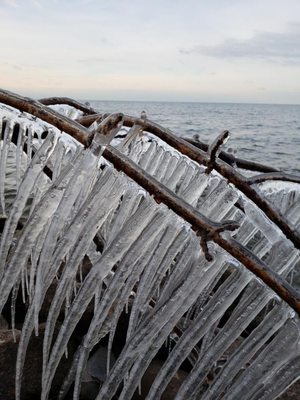 Ice from the wind