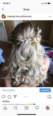 Prom hair