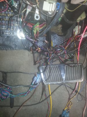 This vehicle came in with a "nest" of bad wiring