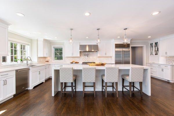 Plain & Fancy custom cabinetry designed by Robinwood Kitchens in Berkeley Heights, NJ.