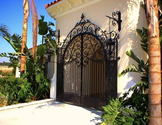 Wrought Iron Entrance Gate