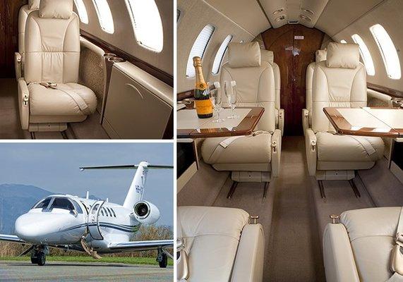 Citation Light Jet- Budget Travel for 7 guests