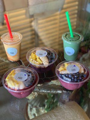 Smoothies and bowls