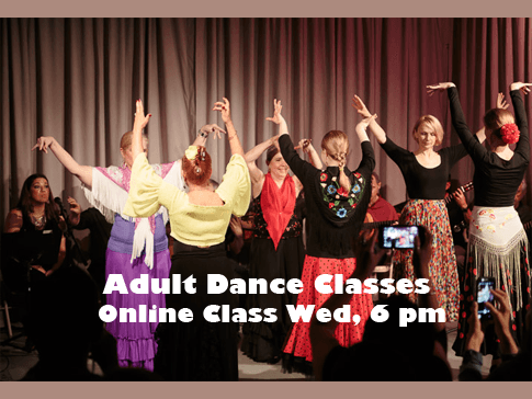 Dance Class Online Wed, 6 pm