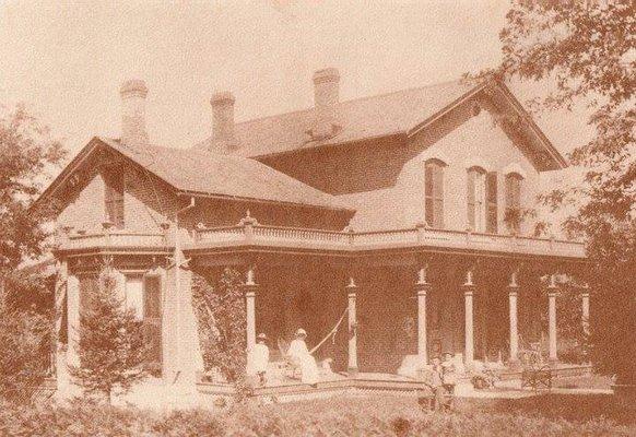 An early photo of The Granger House when the Granger family lived there.