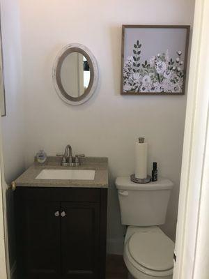 Newly remodeled restroom