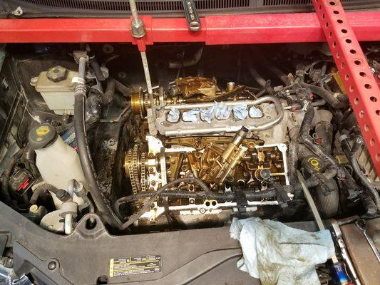 Water pump replacement on a Ford 3.5L