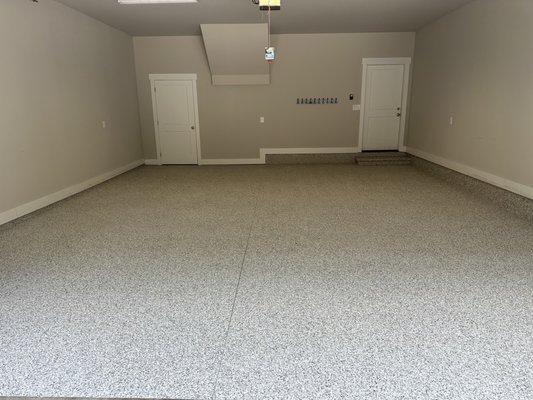 After photo of our Polyaspartic flooring "Better than Epoxy"