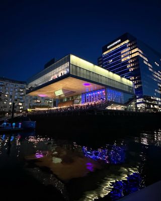 View from dock.  Designed by architects Diller Scofidio + Renfro.