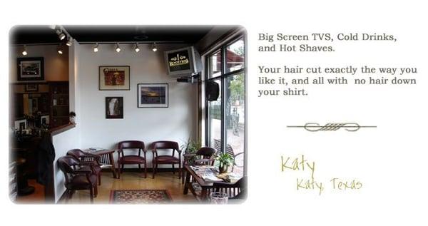 A cool place to relax and get your haircut at the same time. For MEN only!!!