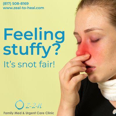 Nose on strike? Let Zeal to Heal clear the way so you can breathe easy again!  #SinusRelief #BreatheBetter