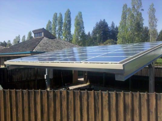 Carport and solar installed in less than 2 weeks.