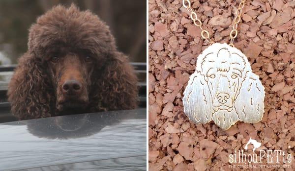 A before and after of Harry! 
Order your custom charm at www.silhoupette.com