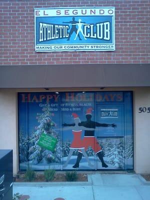 El Segundo Athletic Club Holiday Storefront Graphics