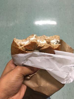 Bagel with cream cheese