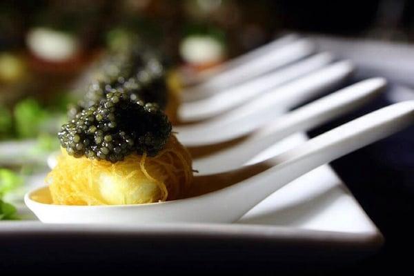 Quail Egg Nest with Caviar