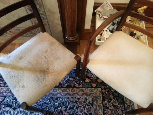 Amazing results in Upholstery Cleaning