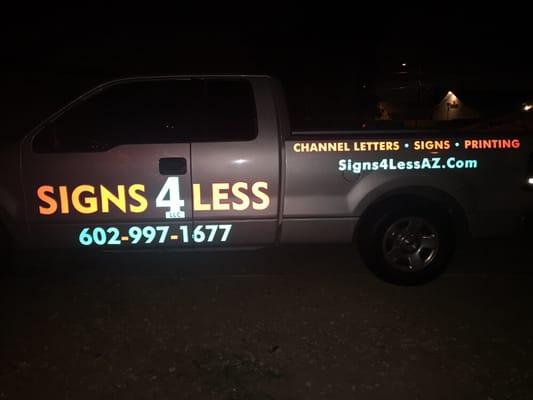 Turn your vehicle into a moving billboard.