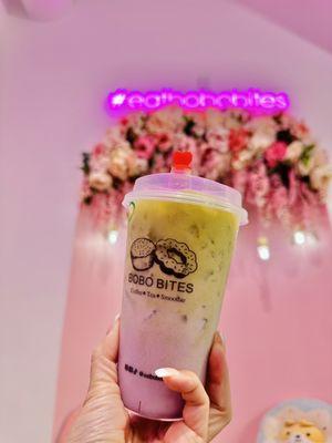 Matcha Ube Milk