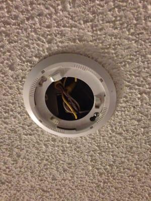 Missing smoke detector