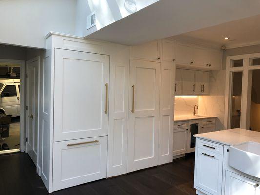 Custom made cabinetry. Project in Arlington VA